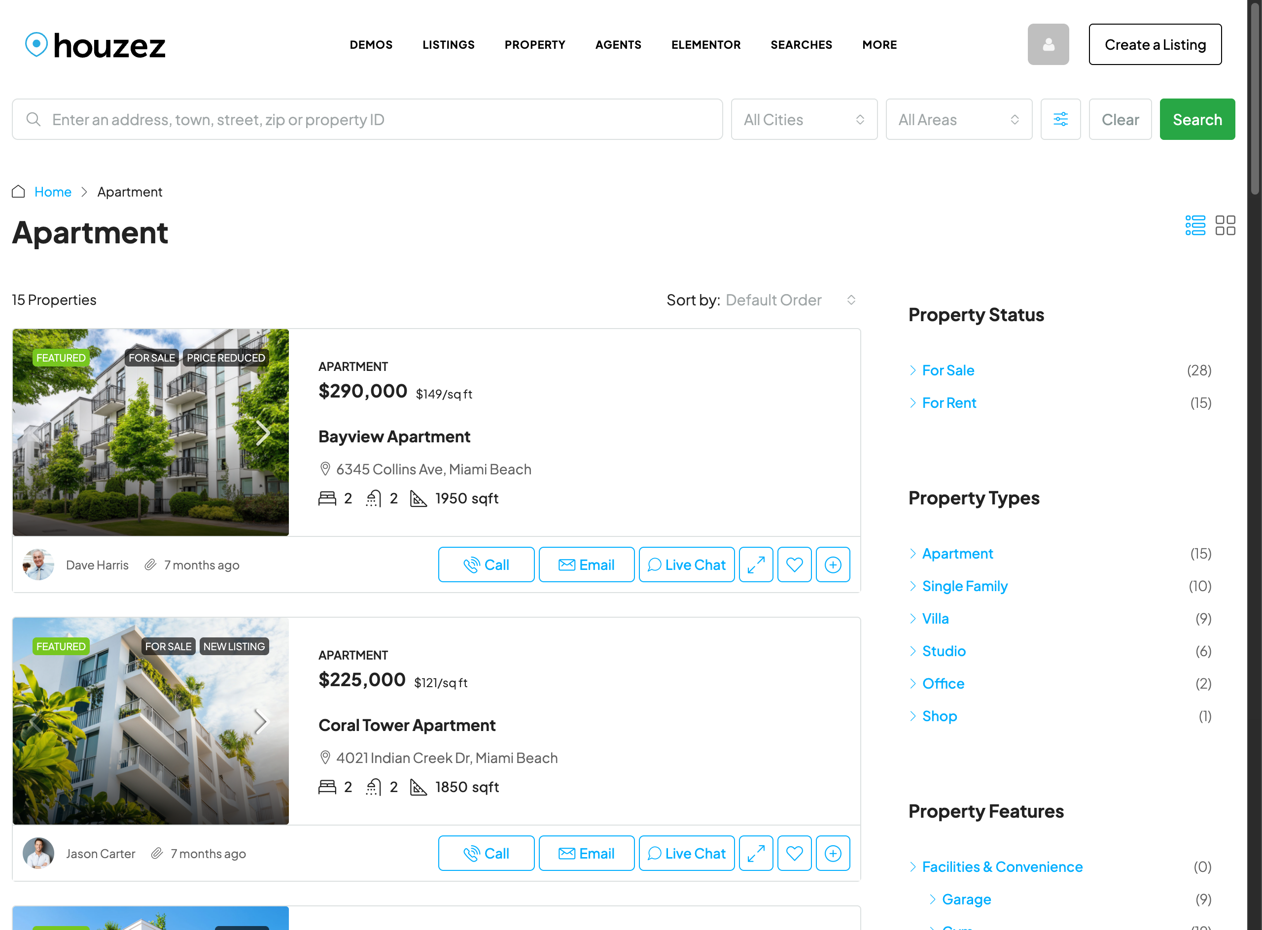Listing list