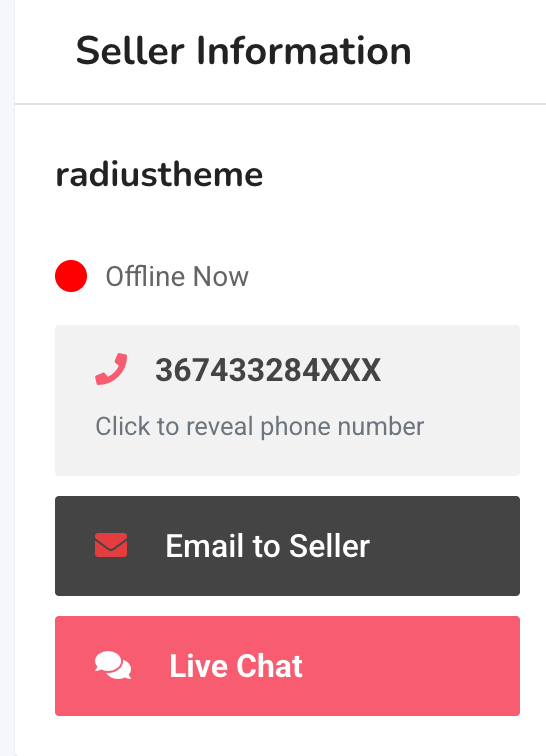 Listing page