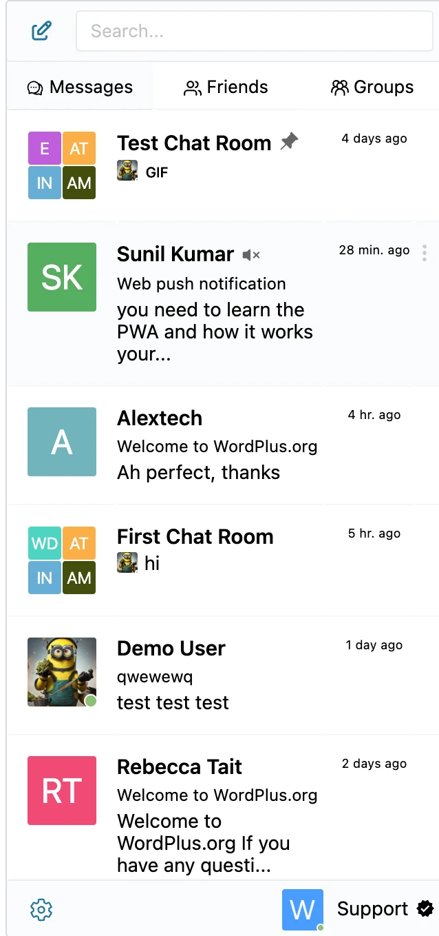 Larger Better Messages chat text after applying the CSS snippet
