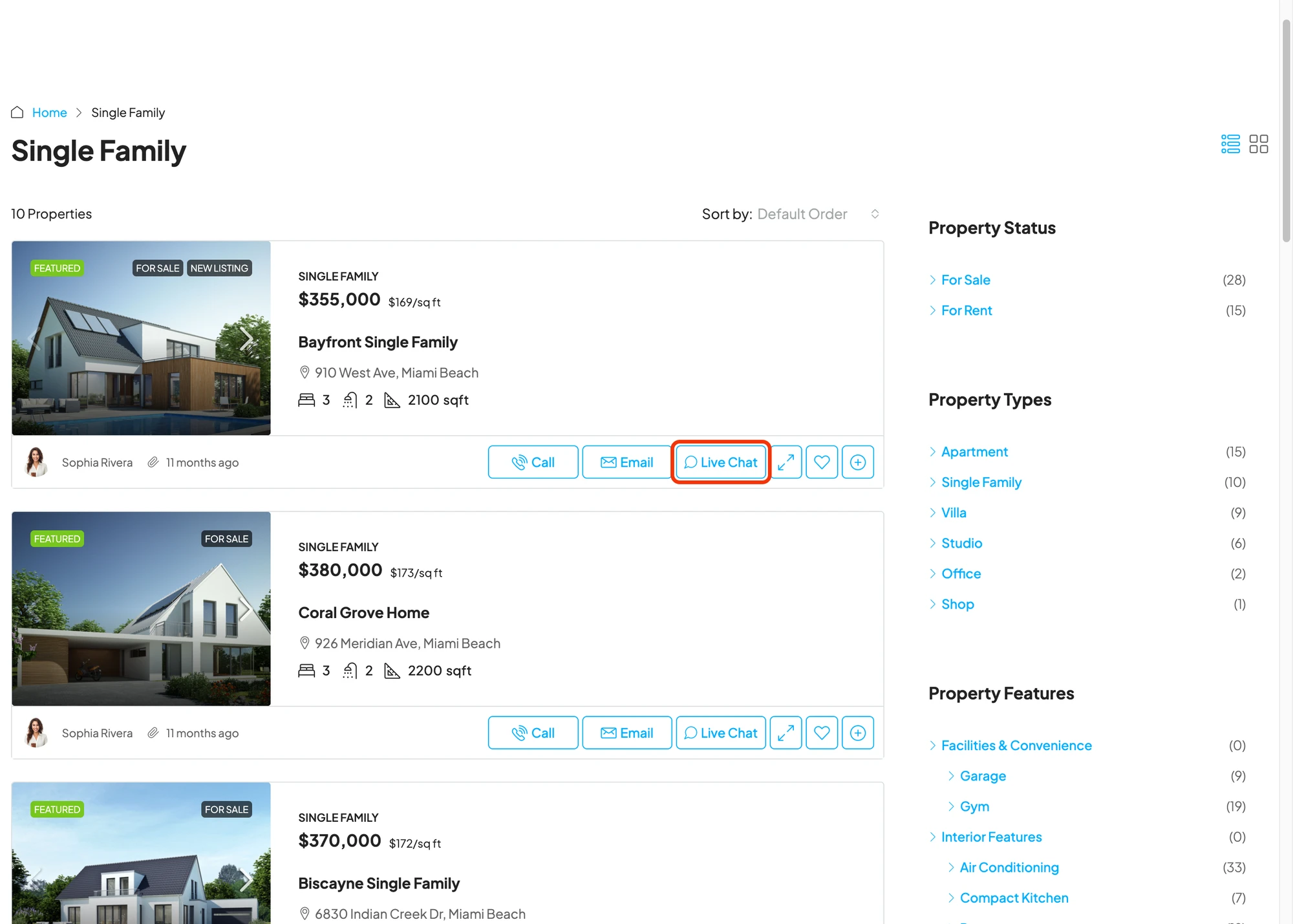 Listing list