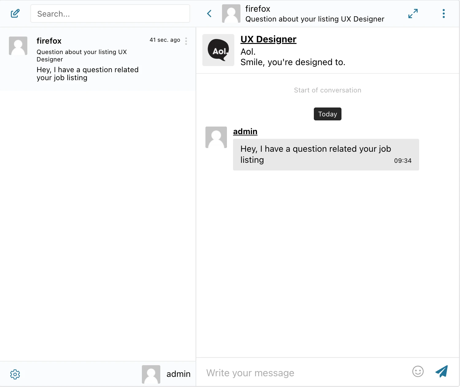 Job Messages