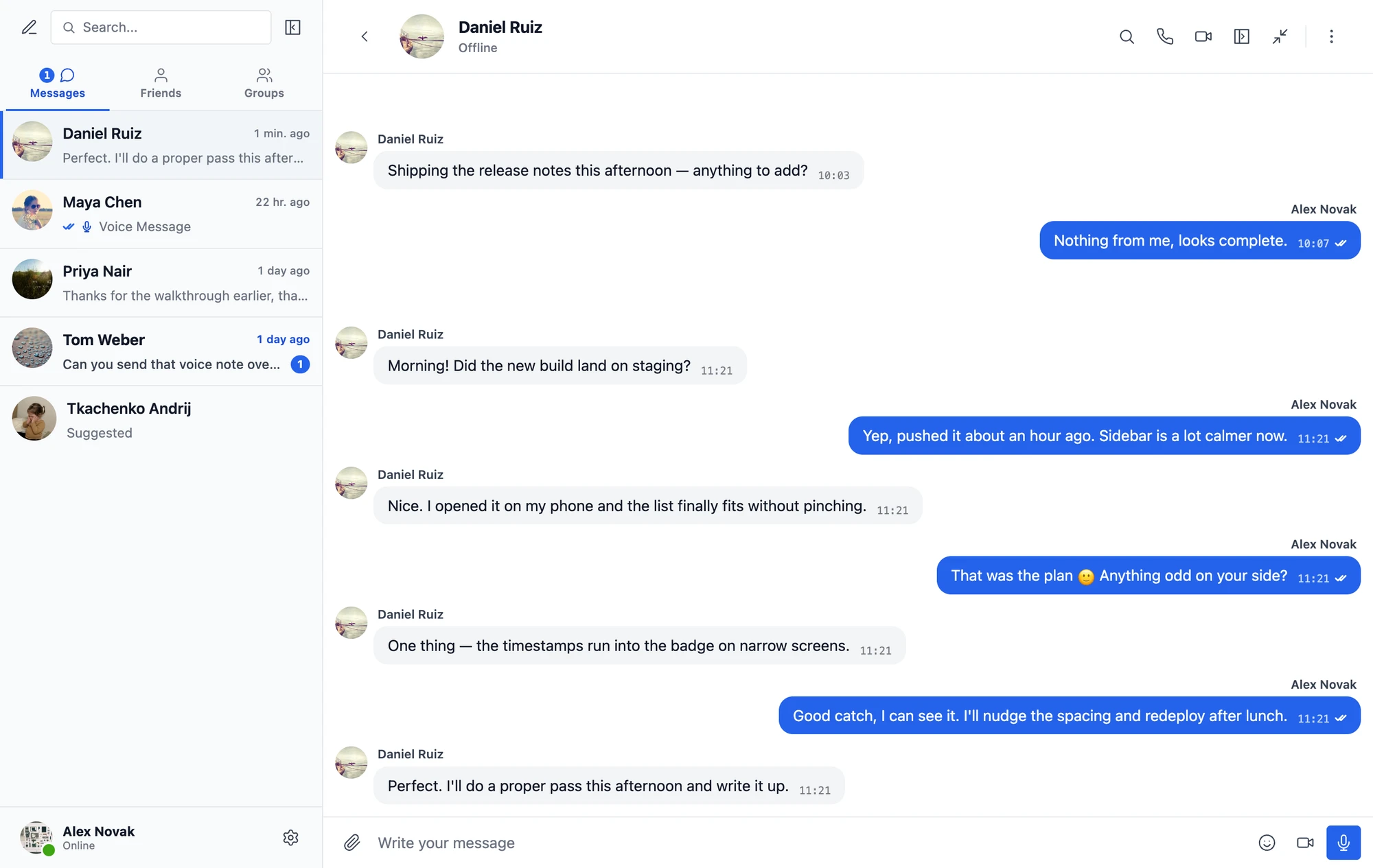 The redesigned Better Messages 3.0 messenger