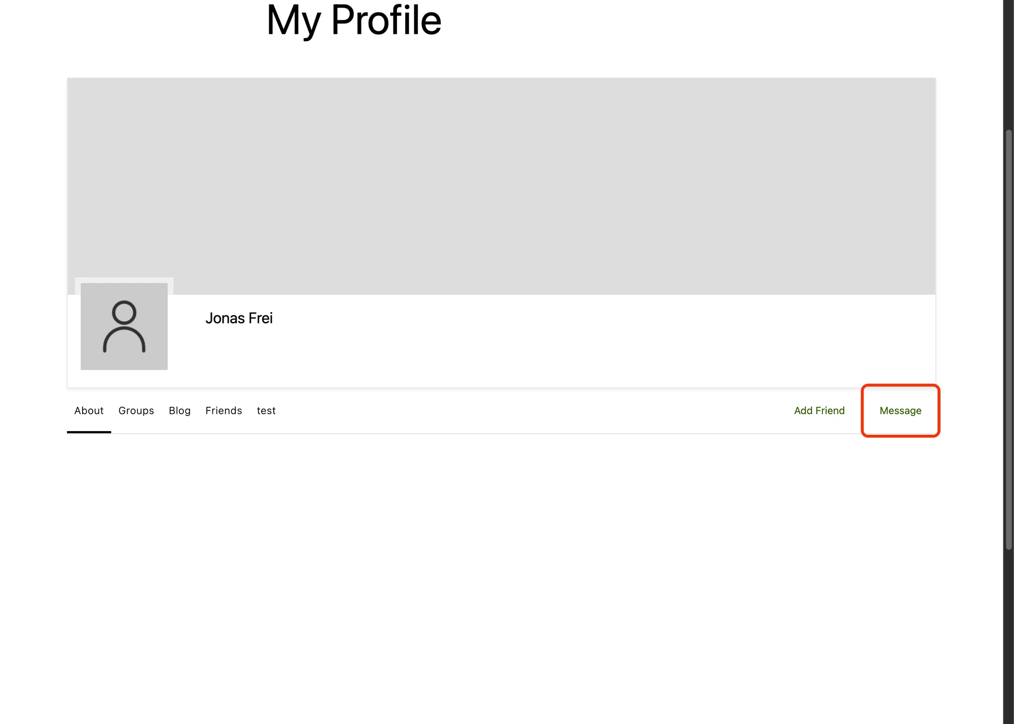 Other Profile Page